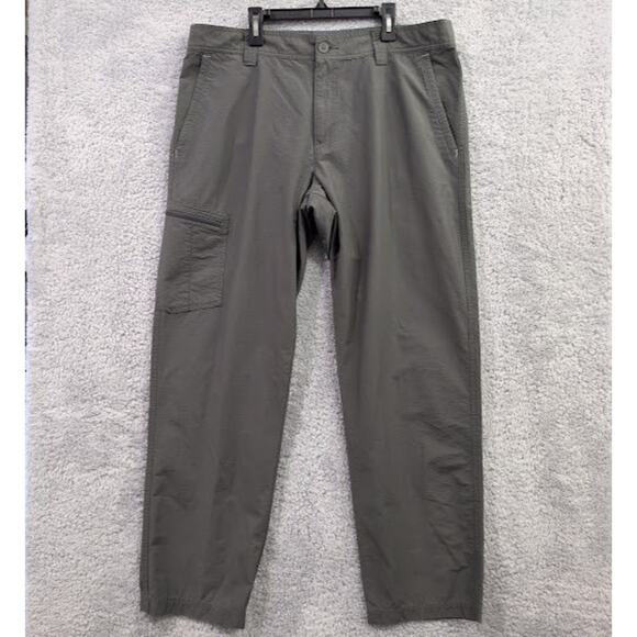 Columbia Twisted Cliff Trail Pants Men's 36x30 Gray Ripstop Hiking Performance - Picture 1 of 15